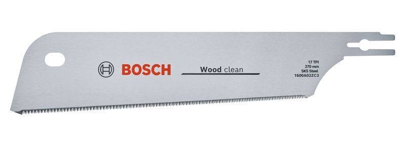 Nahaufnahme einer Bosch-Sägeblatt mit der Aufschrift 