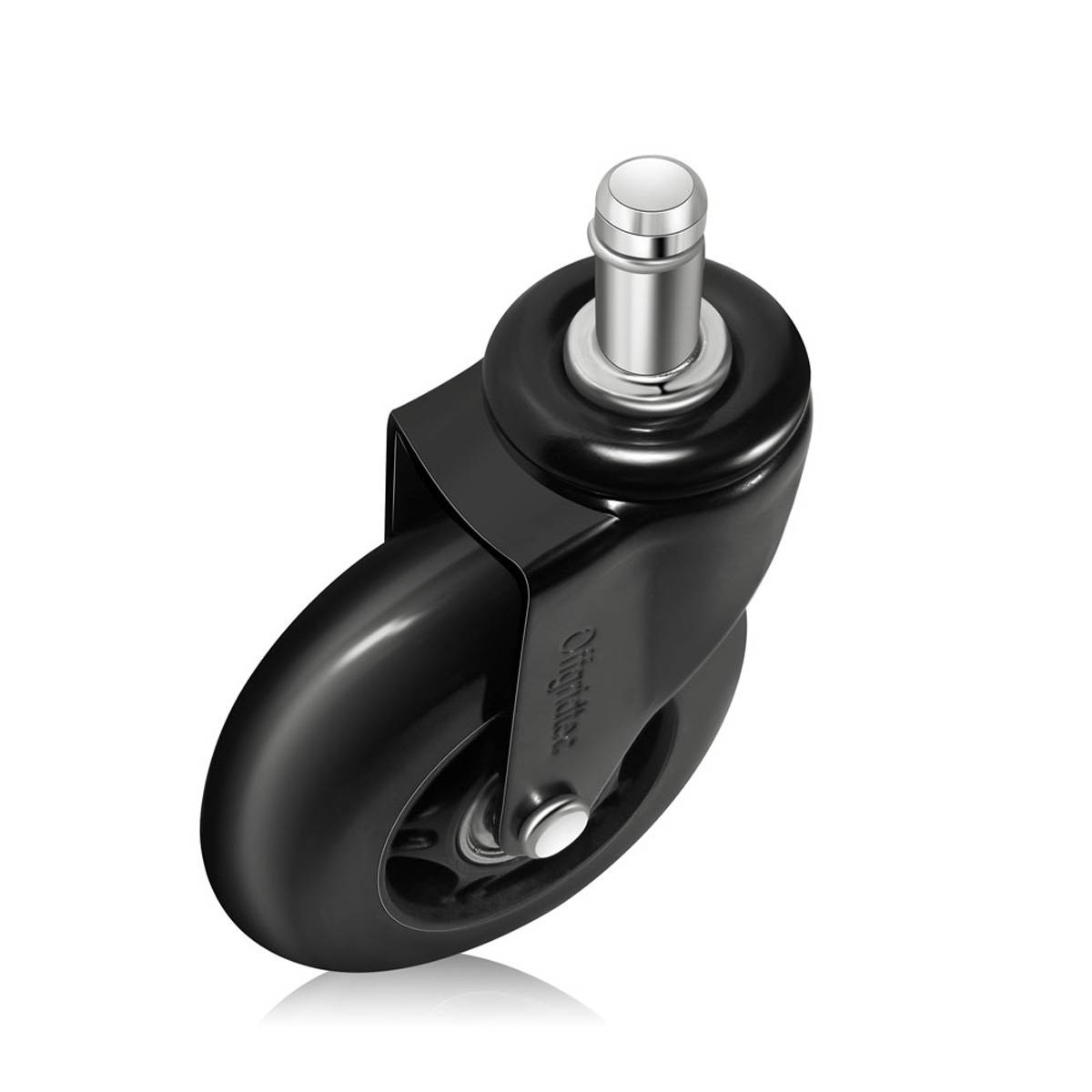 5 Stk. Gummi Bürostuhlrollen Set schwarz 11x22mm Ersatzräder Rollen für Bürostühle - Leise, Schutz vor Kratzern