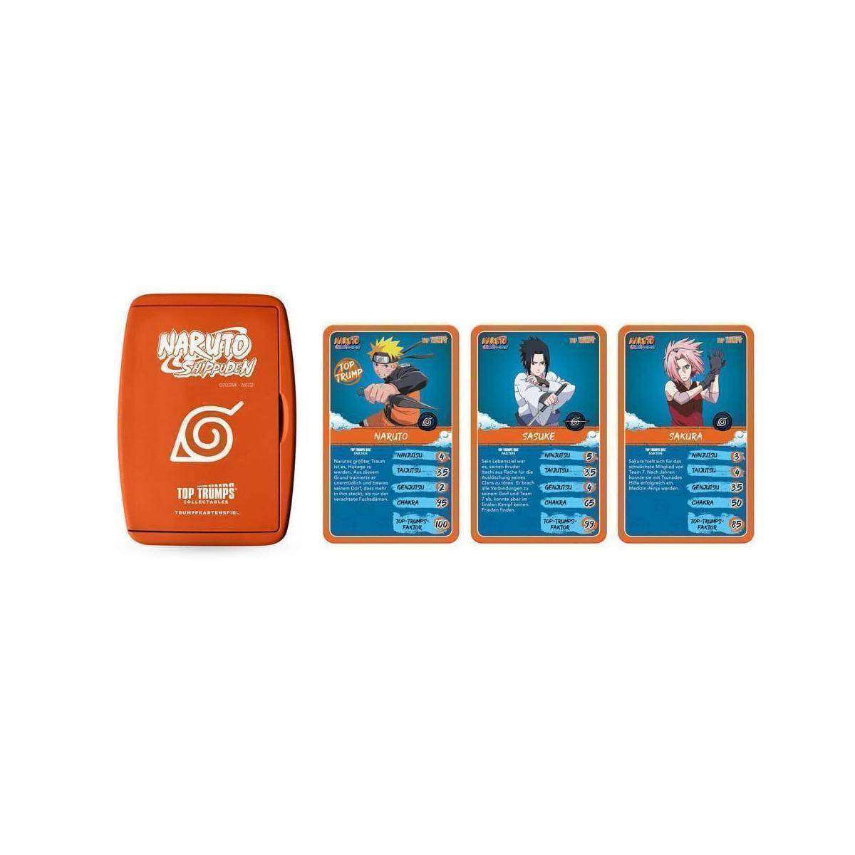 WM04269-GER-6 - Naruto Shippuden Collectibles Kartenspiel Top Trumps Quiz Anime Collectible Deut