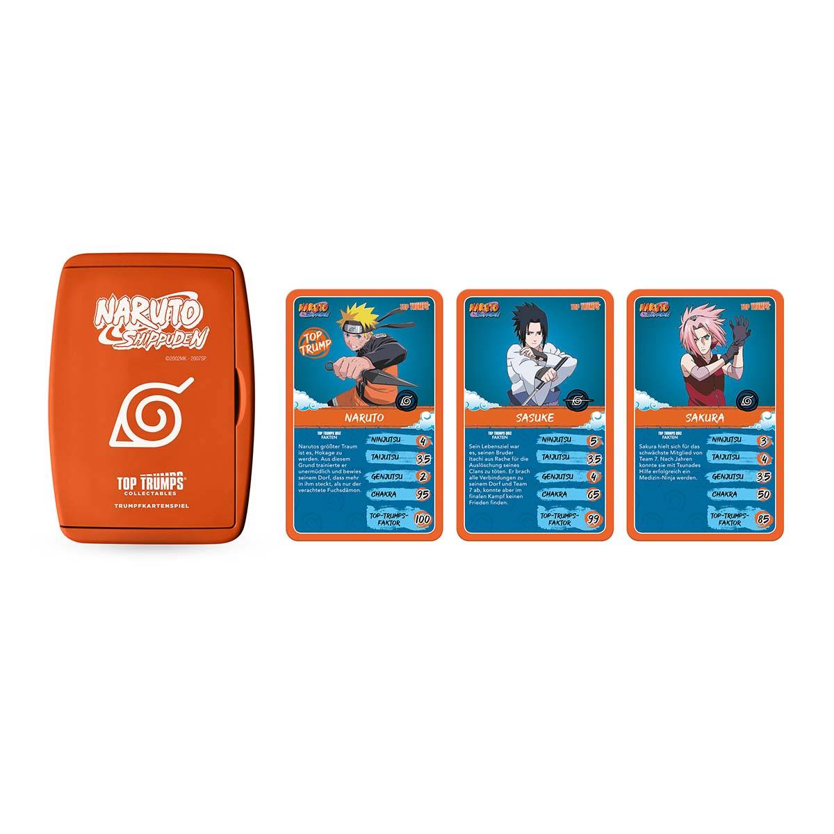 Top Trumps Collectables - Naruto Kartenspiel Quartettspiel