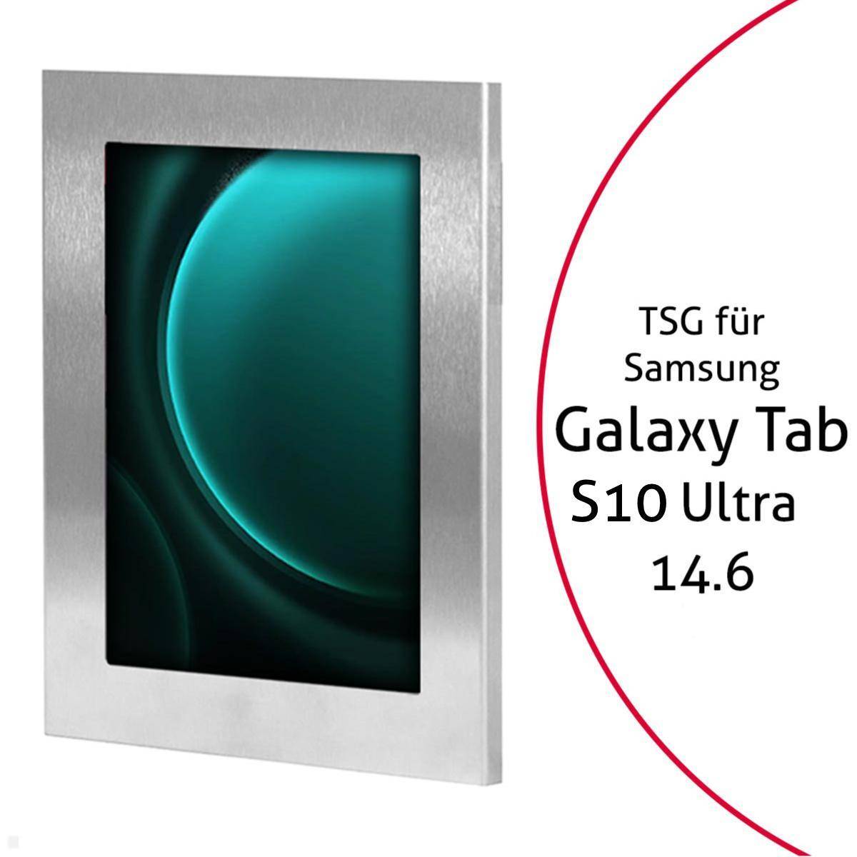 TabLines TSG108E Tablet Schutzgehäuse für Samsung Tab S10 Ultra 14.6, Edelstahl
