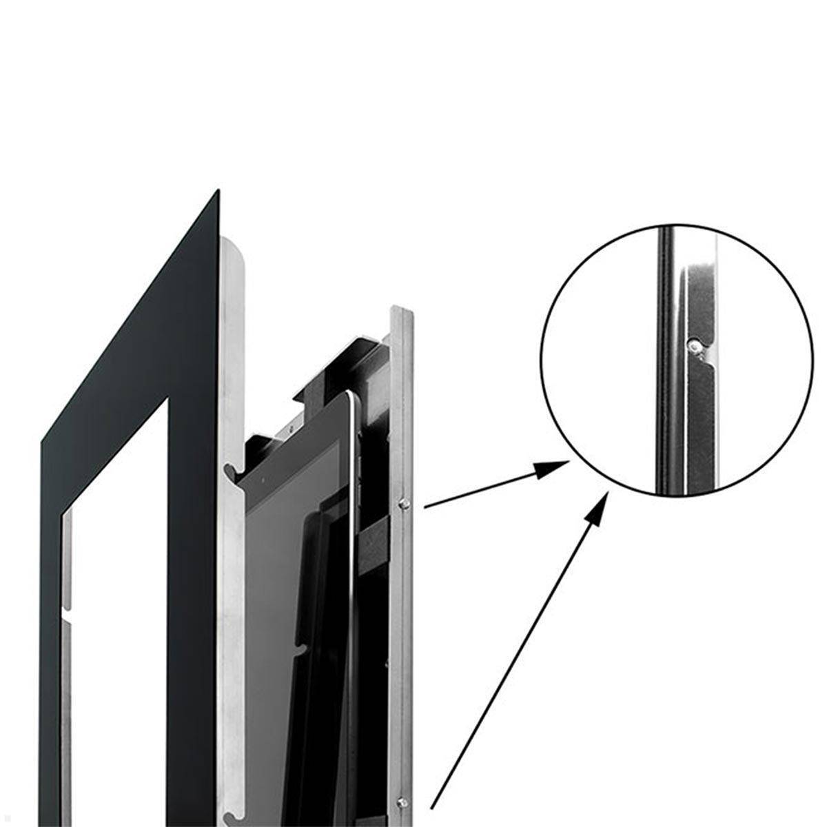 TabLines TWE123B Tablet Wandeinbau für Samsung Tab S10 Ultra 14.6, schwarz