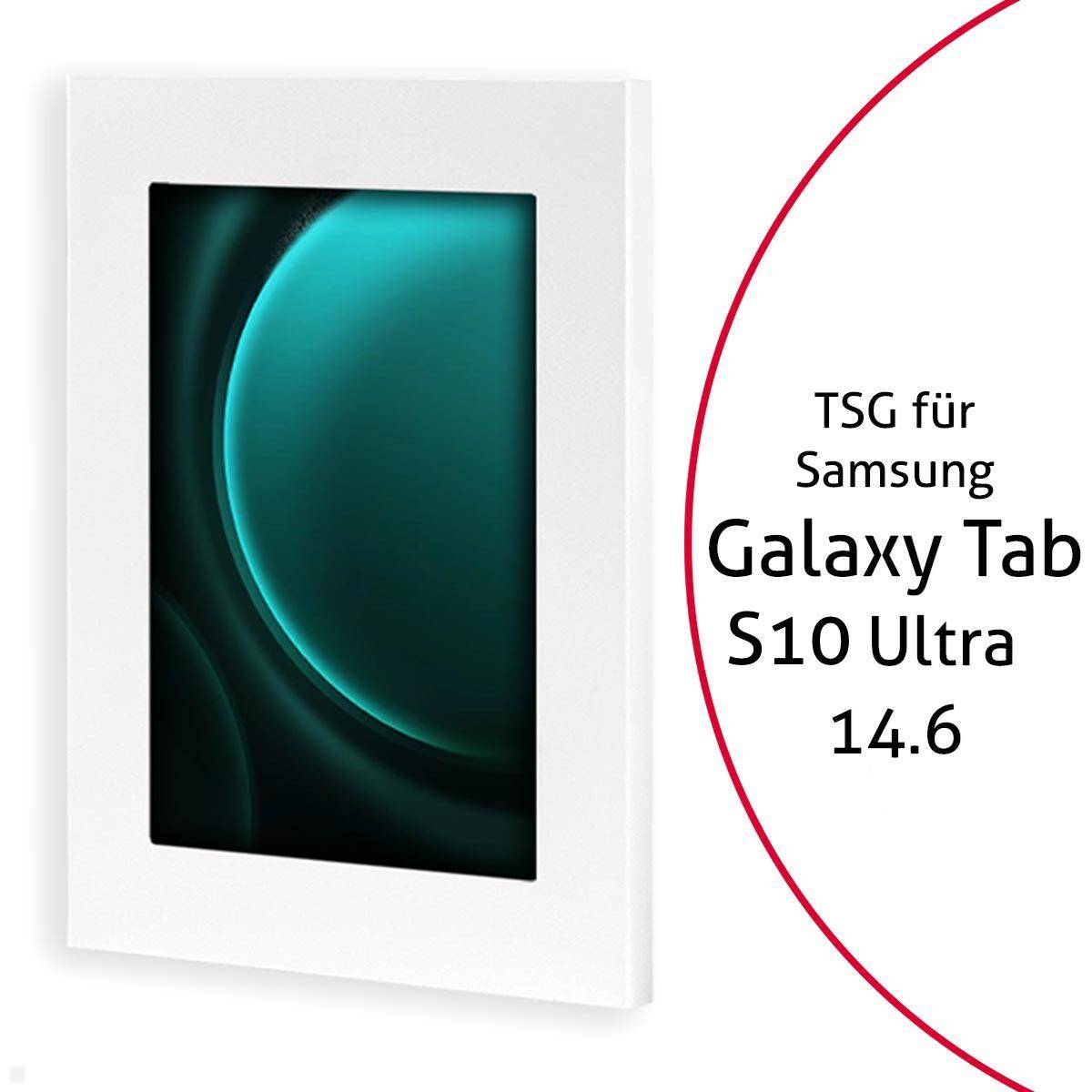 TabLines TSG108W Tablet Schutzgehäuse für Samsung Tab S10 Ultra 14.6, weiß