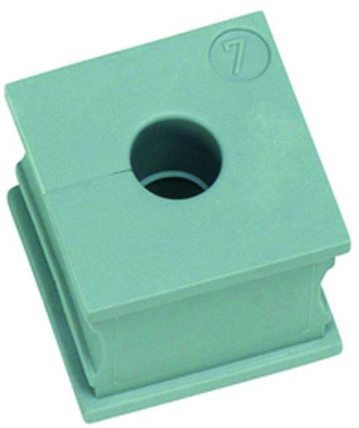 icotek Kabeltülle klein Klemmbereich 6,0mm - 7,0mm Temperaturbereich -40°C bis 90°C Farbe grau - 10 Stück