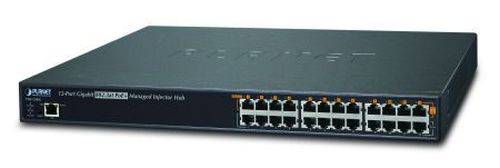 Planet PoE Injektor Gigabit POE-1200G,12 Port, max. 200 Watt, 19 Zoll