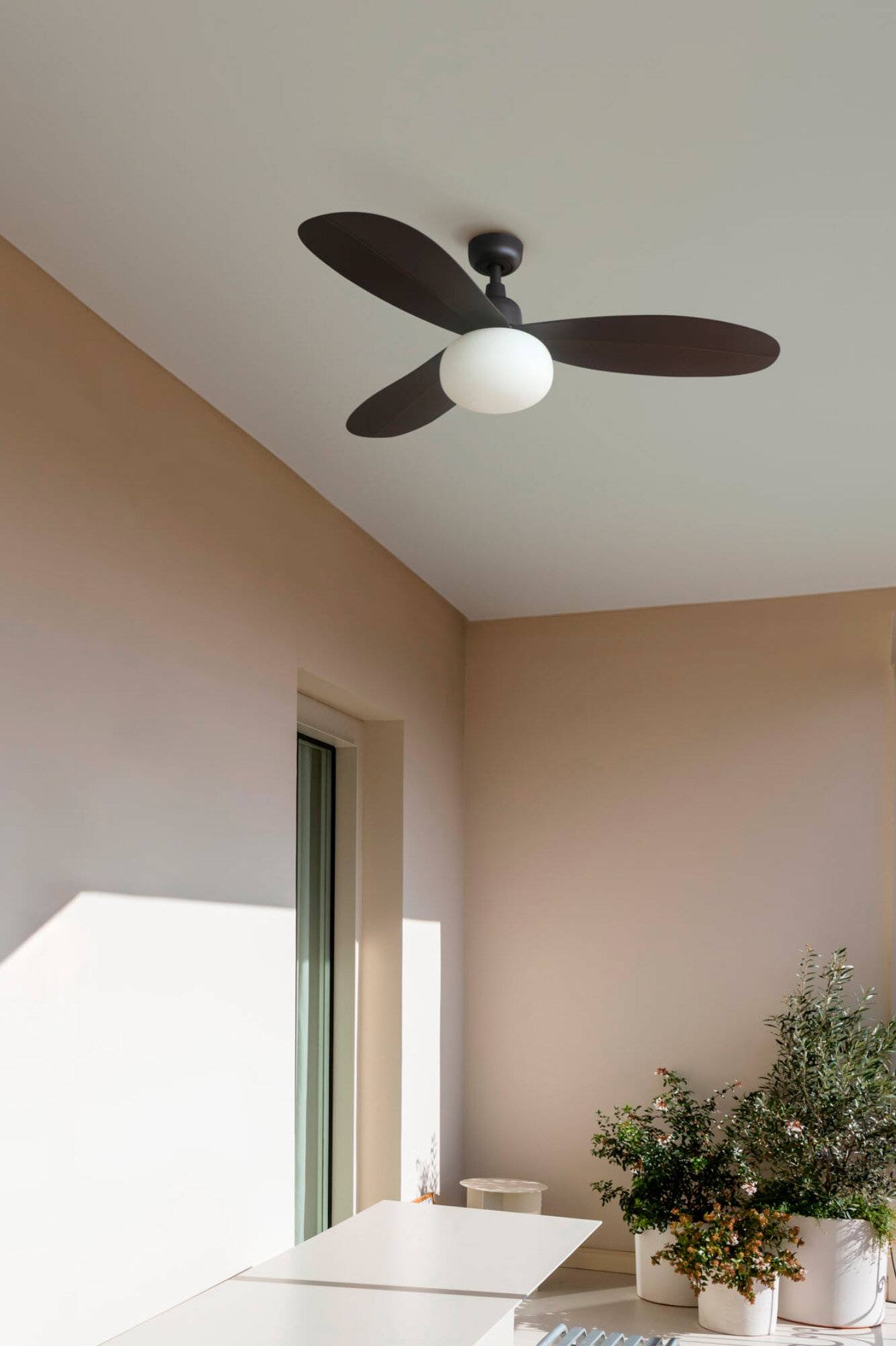 Outdoor DC Deckenventilator Palma mit Licht &amp; Fernbedienung