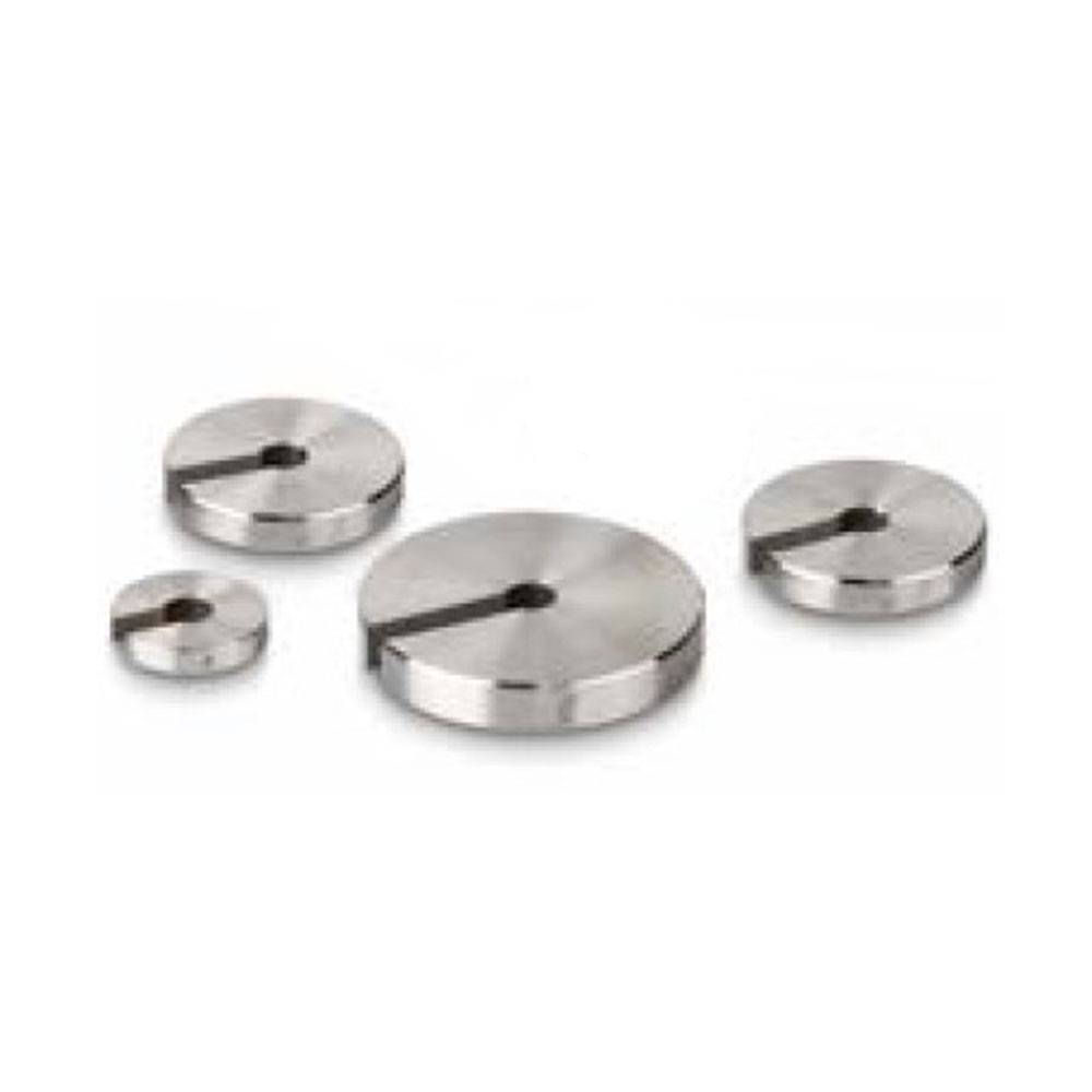 Prüfgewicht in Newton-Justierung - Nennwert 50 N - Schlitzform - Edelstahl