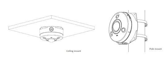 Dahua - PFA132-E - Zubehör - Anschlussdose, Material: Aluminum, Anschlussdose für Fisheye, Maße (Ø x H): 156 mm x 39,8