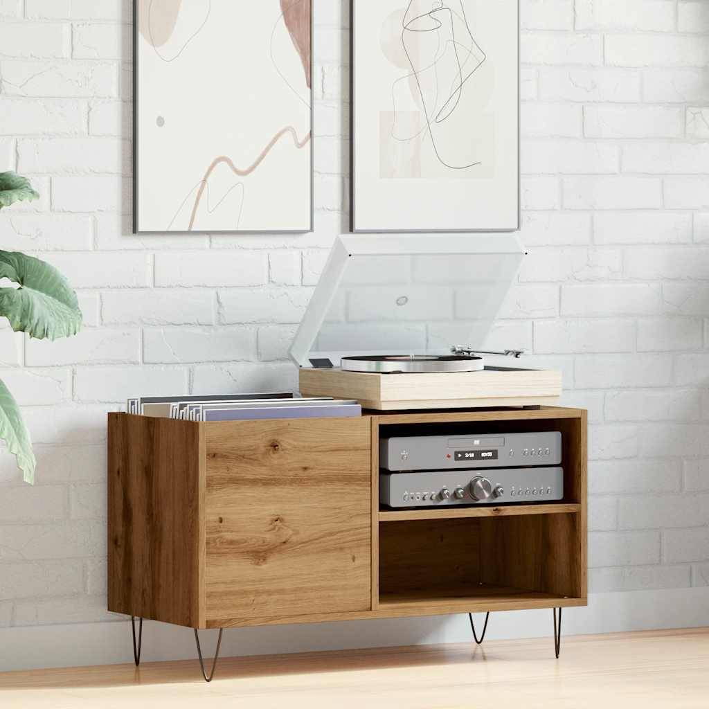 vidaXL Plattenschrank Artisan-Eiche 84,5x38x48 cm Holzwerkstoff