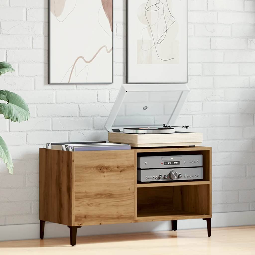 vidaXL Plattenschrank Artisan-Eiche 84,5x38x48 cm Holzwerkstoff