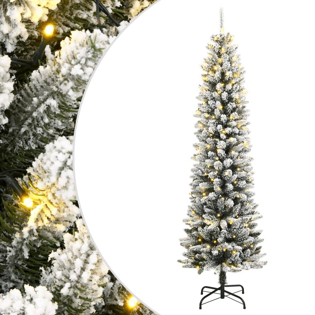 vidaXL Künstlicher Weihnachtsbaum mit Schnee 150 LEDs 120 cm