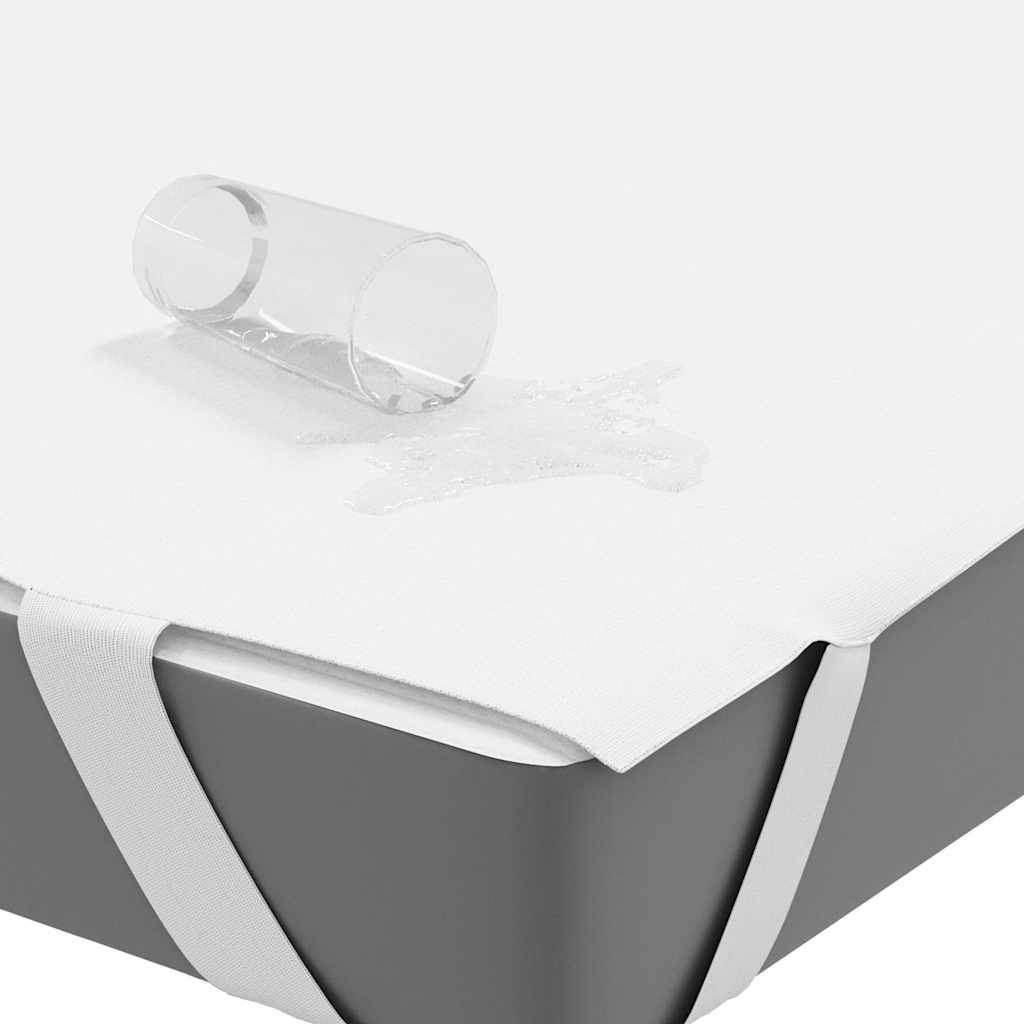 vidaXL Matratzenschoner Weiß 100x200 cm Wasserdicht