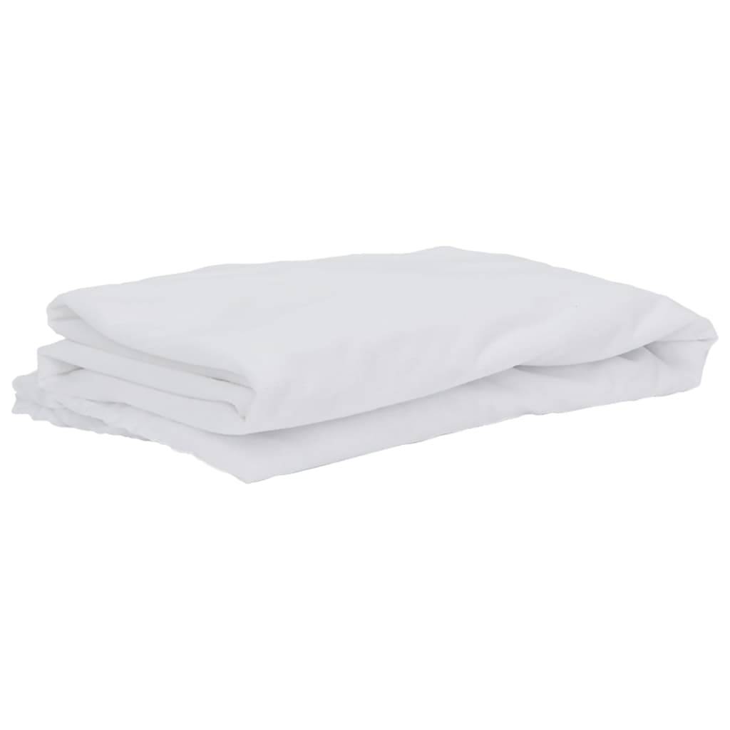 vidaXL Matratzenschoner Weiß 100x220 cm Wasserdicht