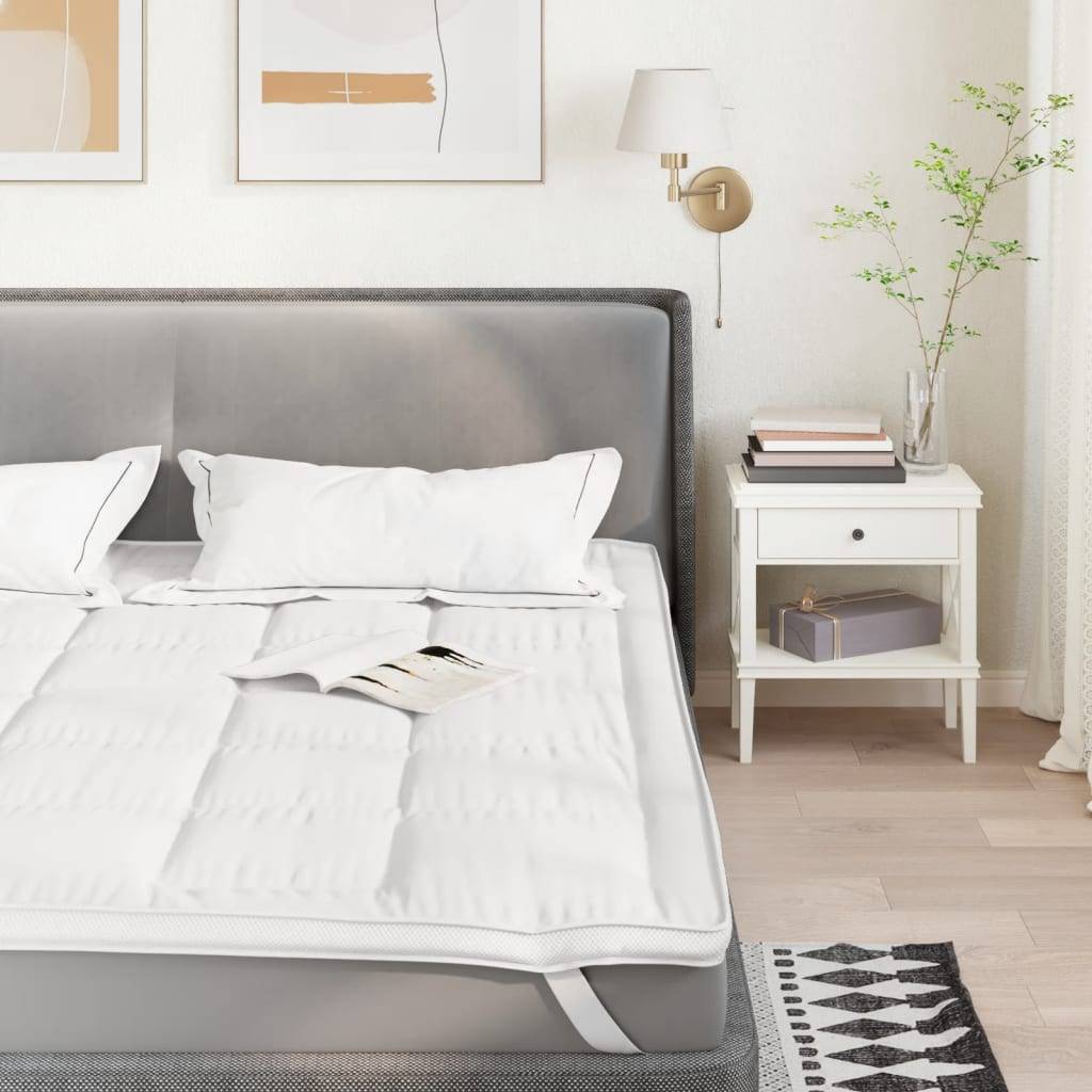 vidaXL Matratzenschoner Weiß 120x200 cm