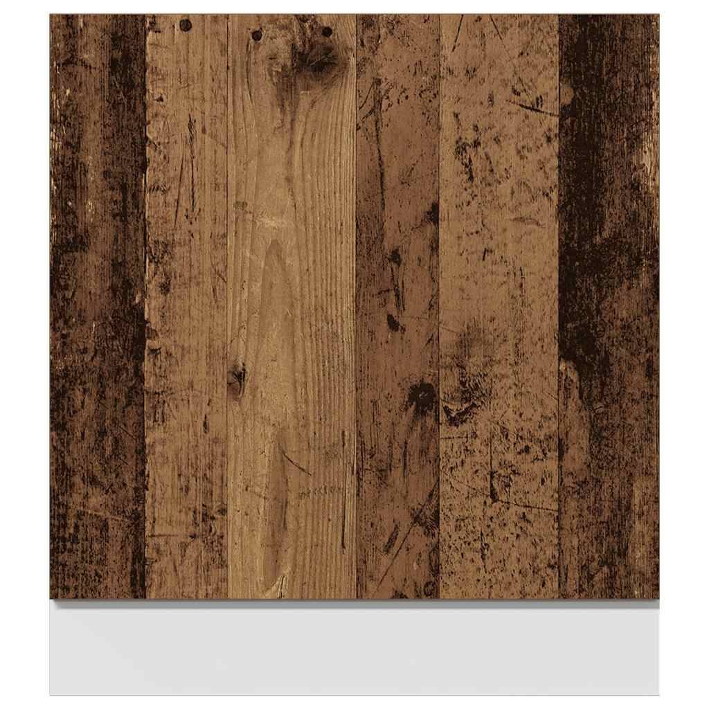 vidaXL Geschirrspülerblende Altholz-Optik 60x1,5x67 cm Holzwerkstoff