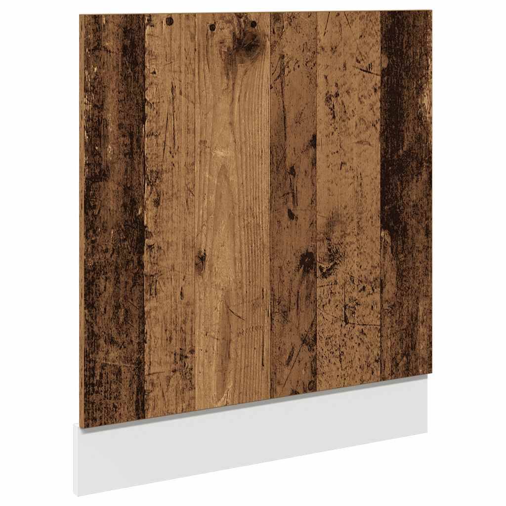 vidaXL Geschirrspülerblende Altholz-Optik 60x1,5x67 cm Holzwerkstoff