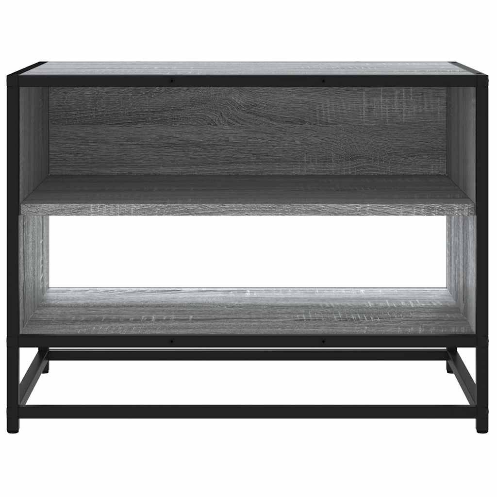 vidaXL TV-Schrank Grau Sonoma 61x40x46 cm Holzwerkstoff und Metall