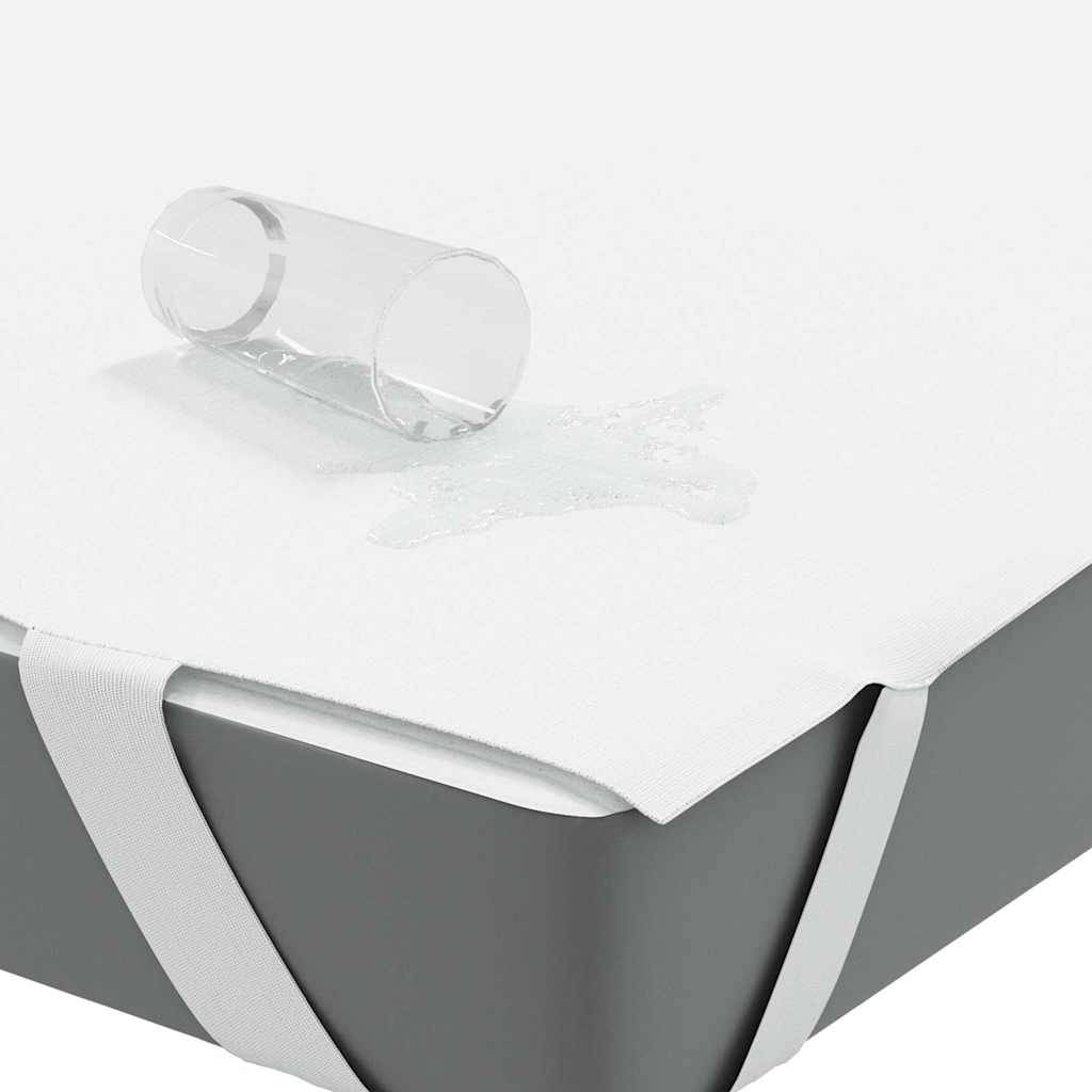 vidaXL Matratzenschoner Weiß 160x220 cm Wasserdicht