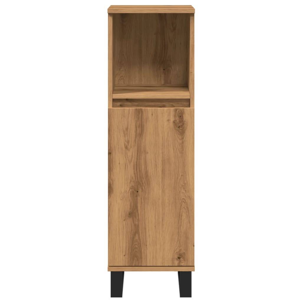 vidaXL Badschrank Artisan-Eiche 30x30x100 cm Holzwerkstoff