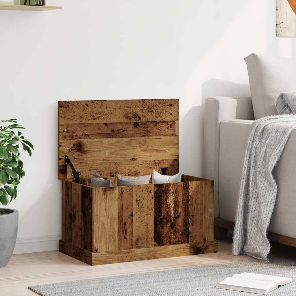 vidaXL Aufbewahrungstruhe Altholz-Optik 70x40x38 cm Holzwerkstoff
