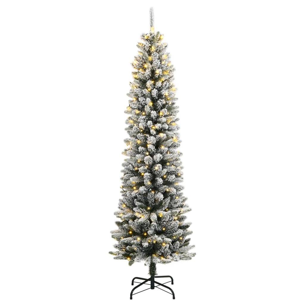 vidaXL Künstlicher Weihnachtsbaum mit Schnee 150 LEDs 120 cm