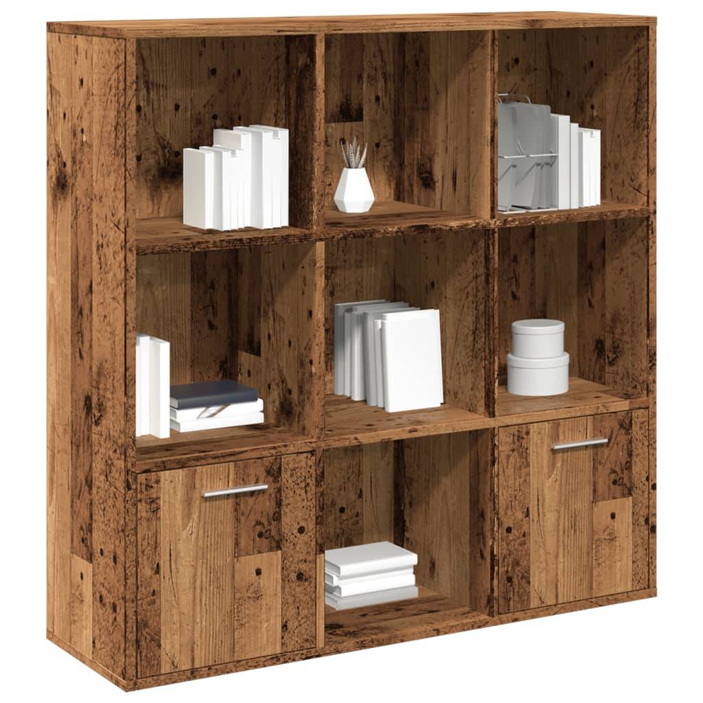 vidaXL Bücherschrank Altholz-Optik 98x29x97,5 cm Holzwerkstoff