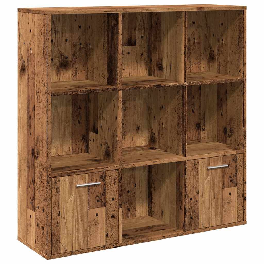 vidaXL Bücherschrank Altholz-Optik 98x29x97,5 cm Holzwerkstoff