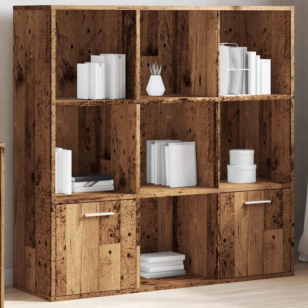 vidaXL Bücherschrank Altholz-Optik 98x29x97,5 cm Holzwerkstoff