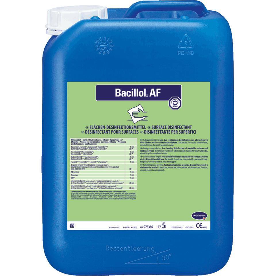 HARTMANN Schnell-Desinfektionsmittel Bacillol® AF, aldehydfrei, 5 l/Kanister