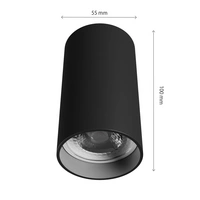 Spectrum LED Aufbauleuchte CHLOE VARIOSA GU10 IP20 Innenleuchte rund Schwarz max. 10W Spectrum LED Aufbauleuchte CHLOE VARIOSA GU10 IP20 Innenleuchte rund Schwarz max. 10W