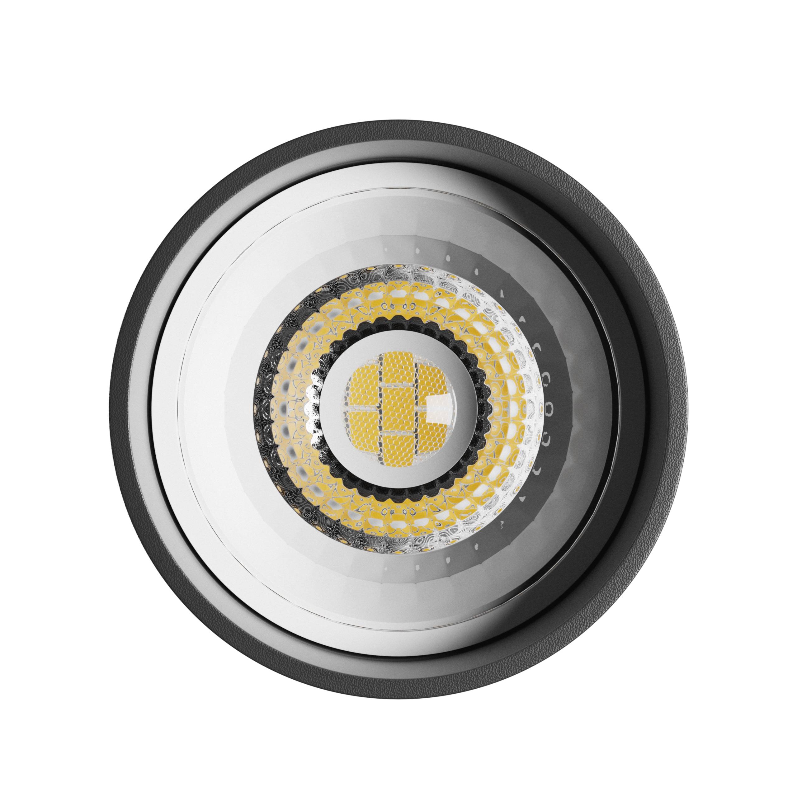 Spectrum LED Aufbauleuchte CHLOE VARIOSA GU10 IP20 Innenleuchte rund Schwarz max. 10W