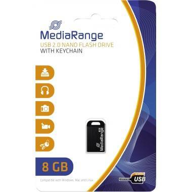 MediaRange USB-Stick 8GB USB 2.0 Nano Eingabe / Ausgabe