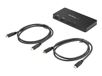 STARTECH 2-Port USB-C KVM Switch - 4K Peripheriegeräte & Zubehör KVM KVM Switches