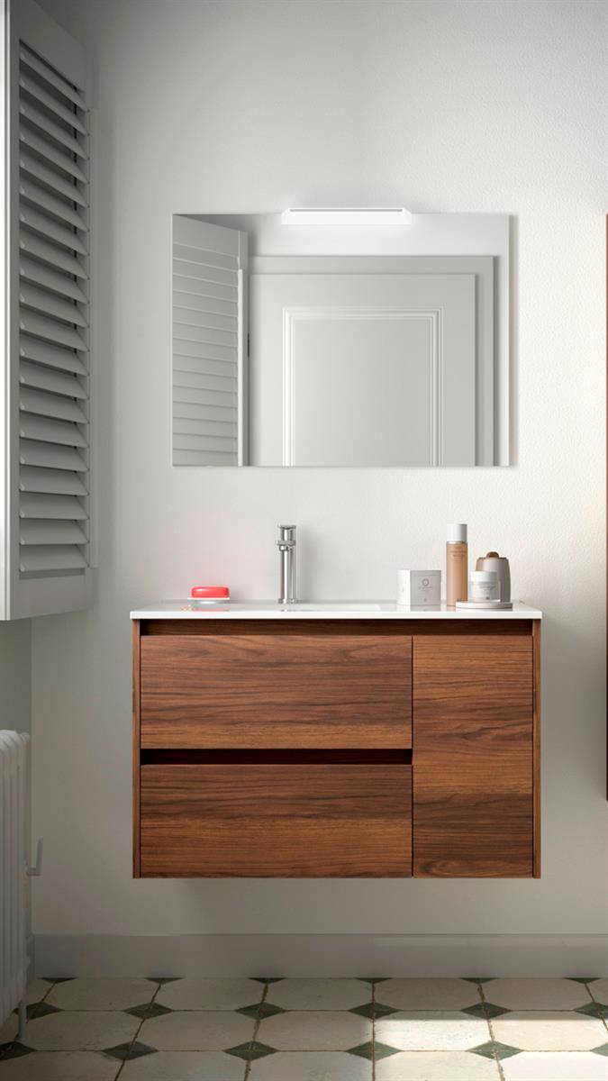 Salgar Noja Komplett-Set 850 2 Schubladen - Tür rechts Nussbaum