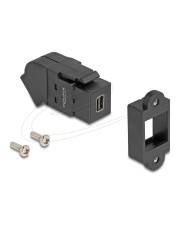 Delock Keystone Modul Mini DisplayPort Einbaubuchse zu Buchse 45° gewinkelt 8K