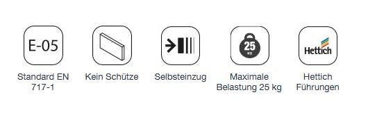 Salgar Noja Komplett-Set 800 2 Schubladen Eiche Afrika