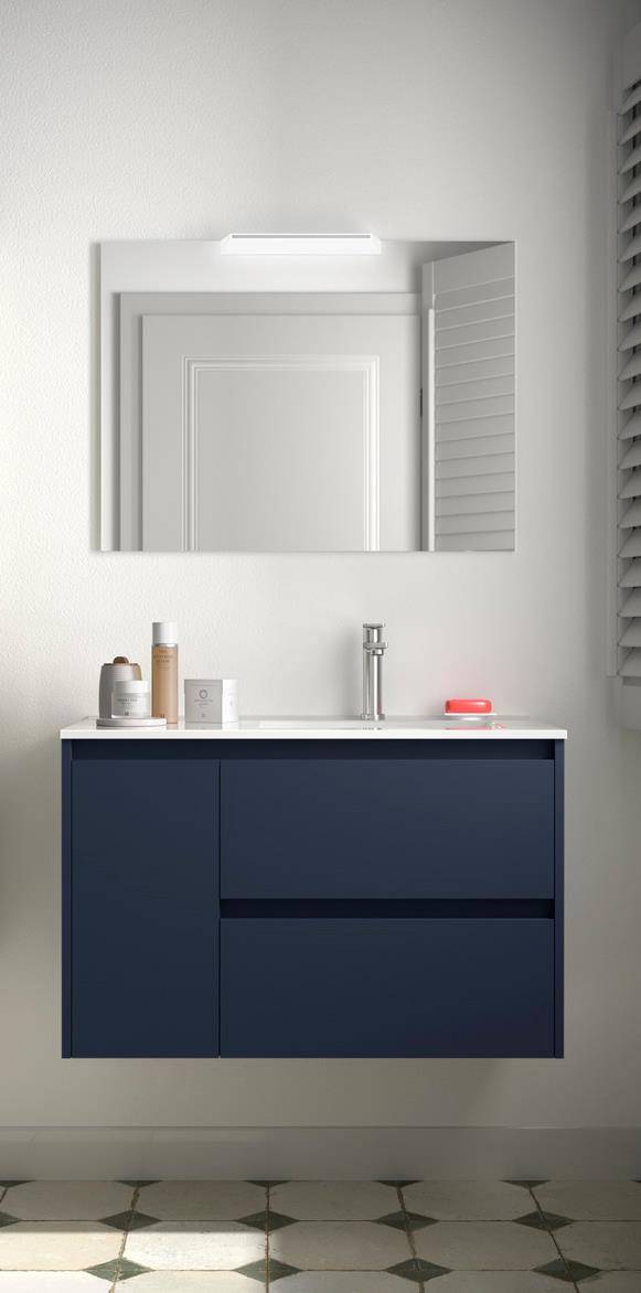 Salgar Noja Komplett-Set 850 2 Schubladen - Tür links Blue Satin