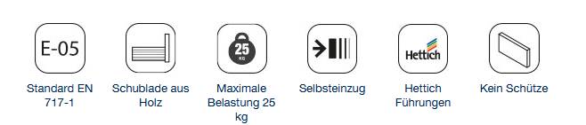 Salgar Noja Komplett-Set 600 3 Schubladen BLACK SATIN + Waschtisch + Spiegel + Leuchte