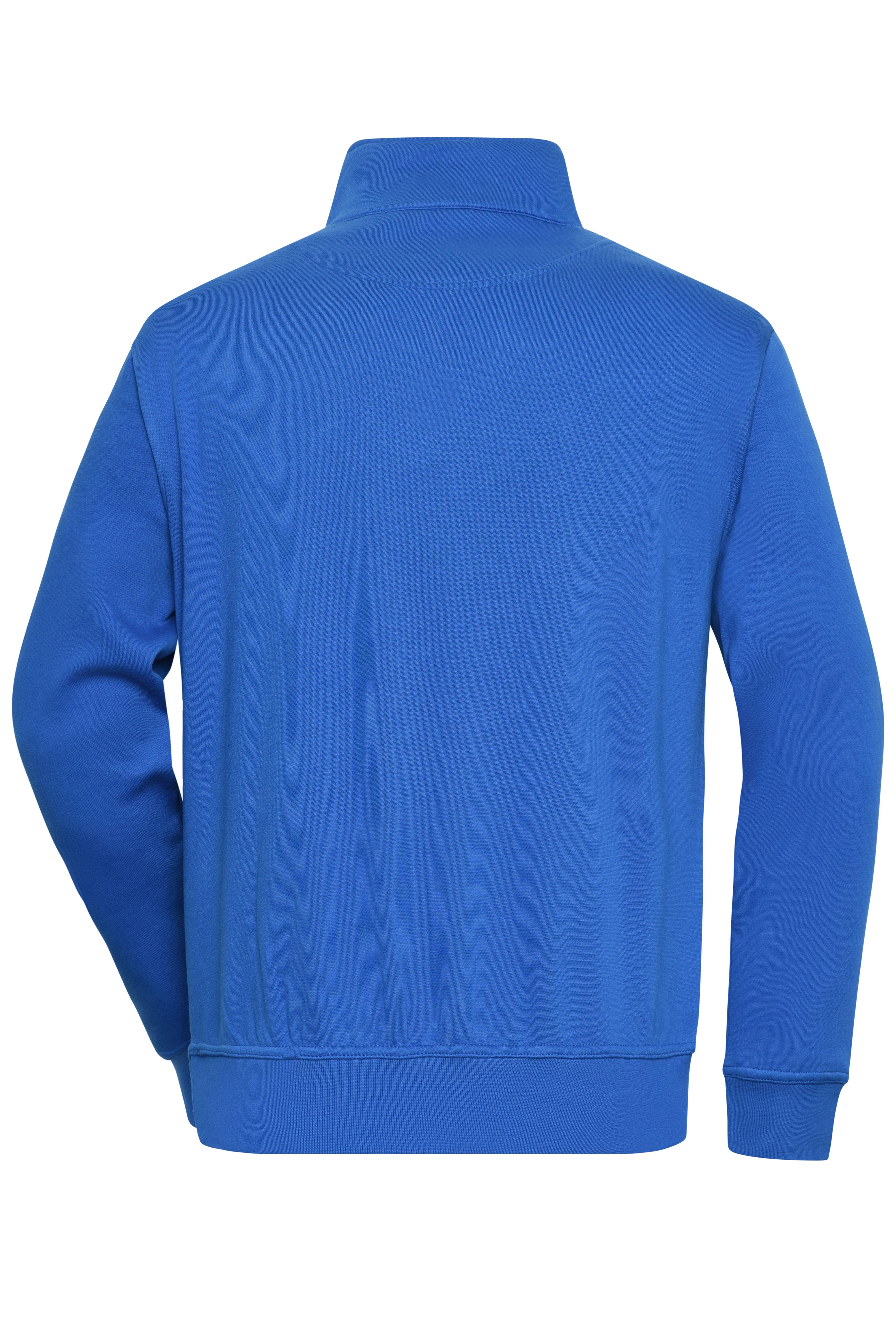 James & Nicholson® Workwear Half Zip Sweat JN831 Größe: royal_XXL