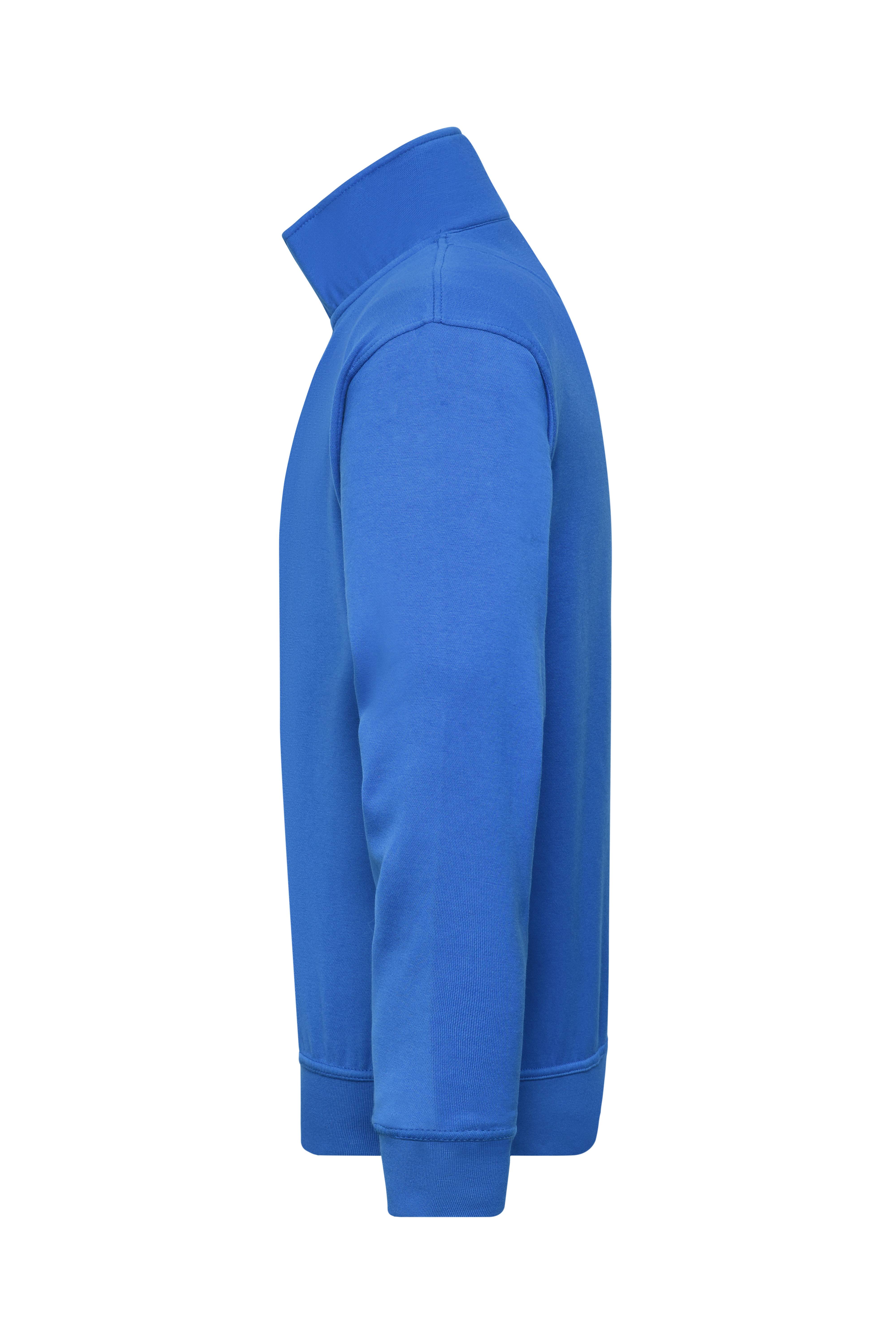 James & Nicholson® Workwear Half Zip Sweat JN831 Größe: royal_XL