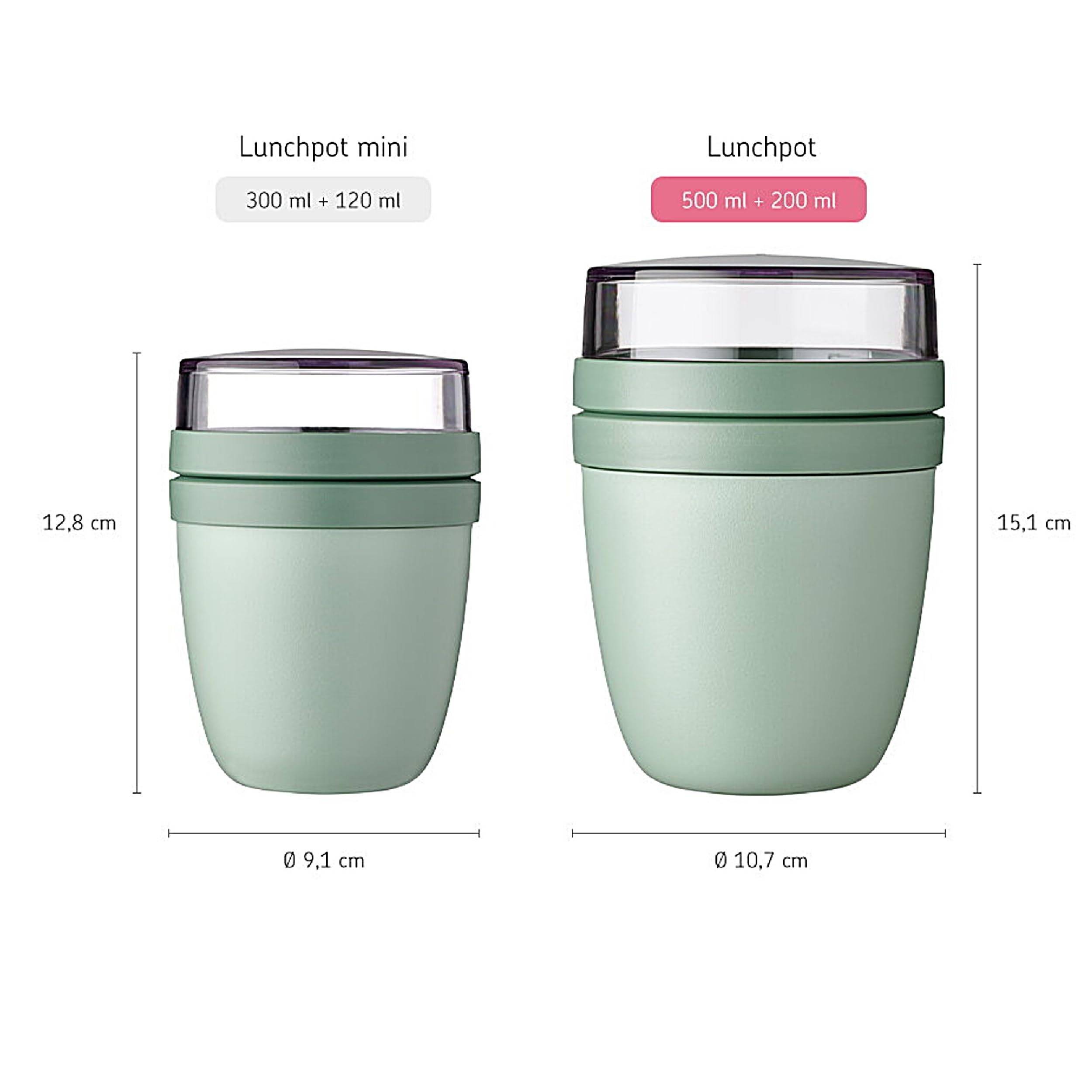 Mepal Duo Pack Lunchpot Ellipse Nordic White / Weiß