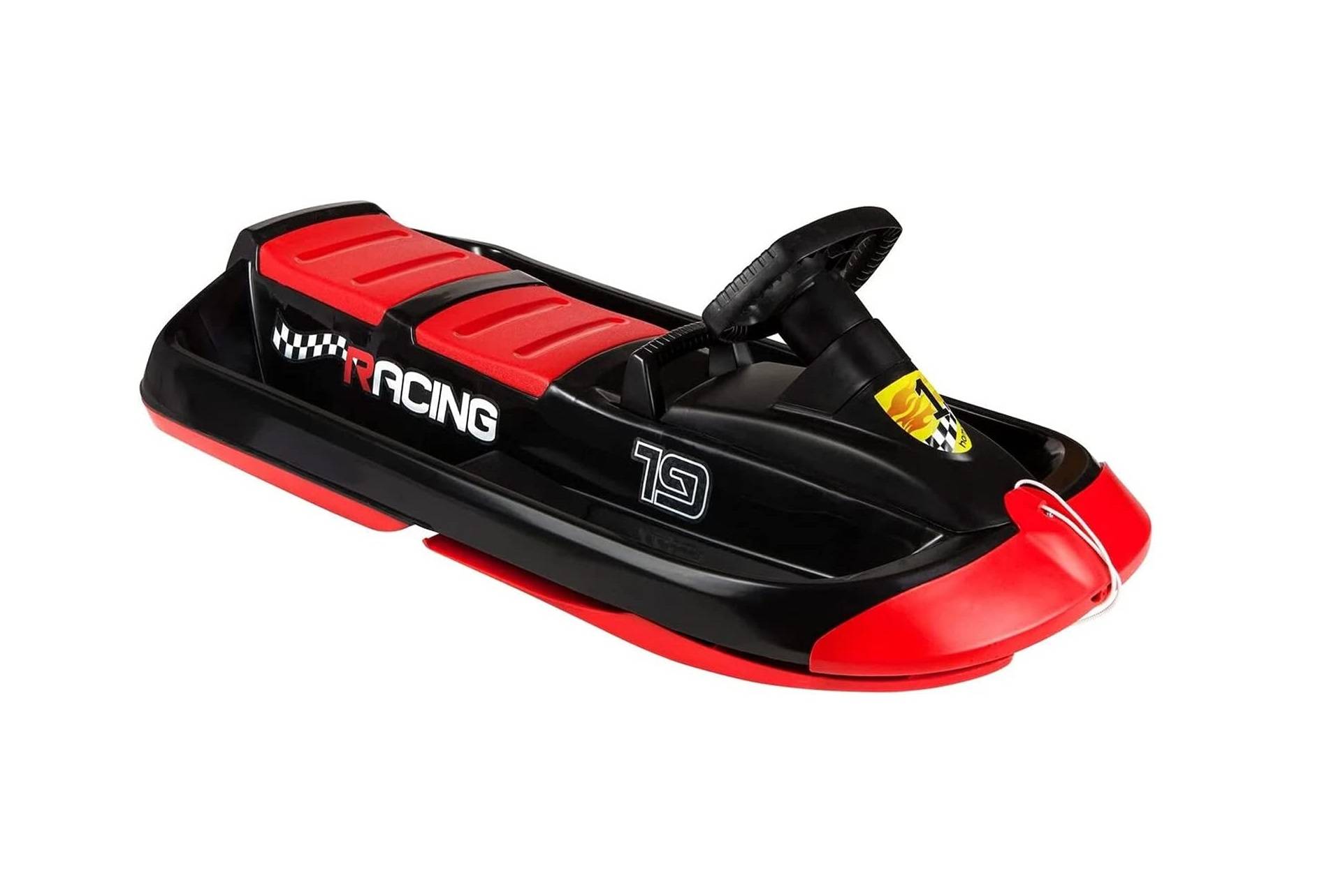 Hamax | Lenkschlitten Sno Racing | ergonomischer Sitz | rutschfeste Fußstützen | robuste Lenkung | für ultimativen Fahrspaß im Schnee | ideal für
