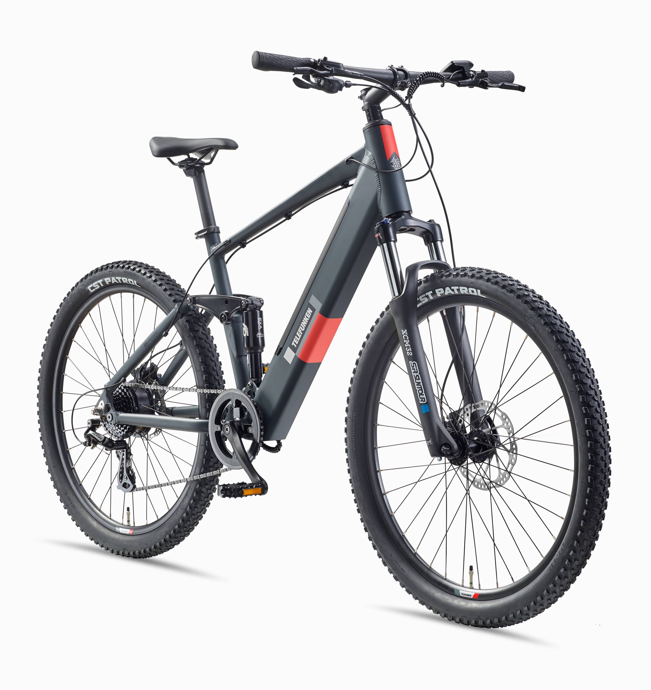 Telefunken E-Bike M936 27,5 Zoll mit 8 Gang Shimano Kettenschaltung - Hinterradmotor 250W / 40Nm - 13Ah / 36V Li-Ion Akku