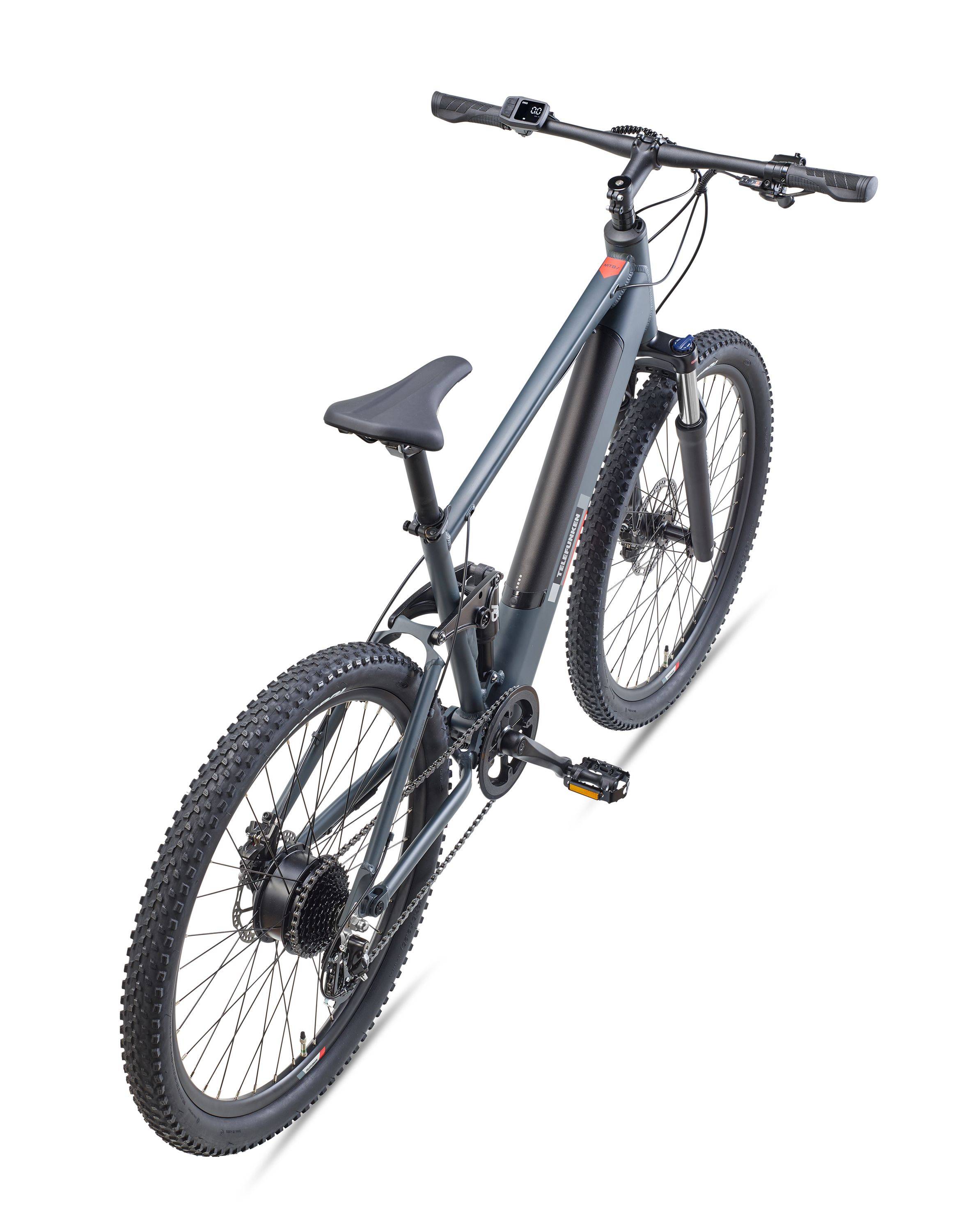 Telefunken E-Bike M936 27,5 Zoll mit 8 Gang Shimano Kettenschaltung - Hinterradmotor 250W / 40Nm - 13Ah / 36V Li-Ion Akku