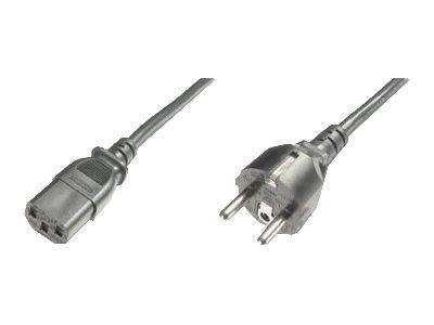 DIGITUS Netzanschlusskabel, 1,2m, schwarz Multimedia-Technik Stromkabel