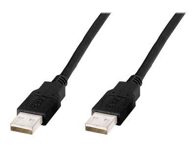 DIGITUS USB 2.0 Anschlusskabel Typ A -A St/St 5.0m, sw Multimedia-Technik USB-Kabel