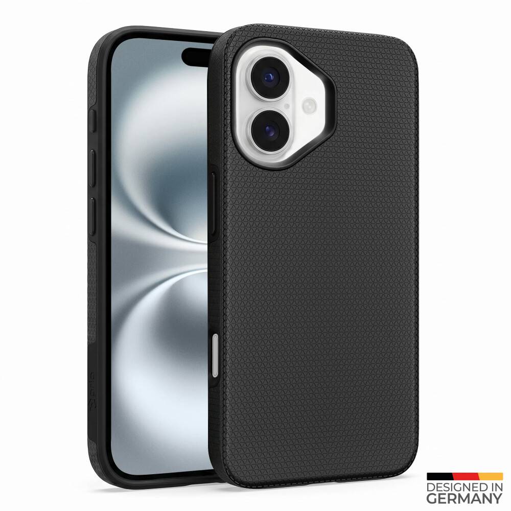 prio Schutzhülle für iPhone 16 Plus (6,7 Zoll) schwarz