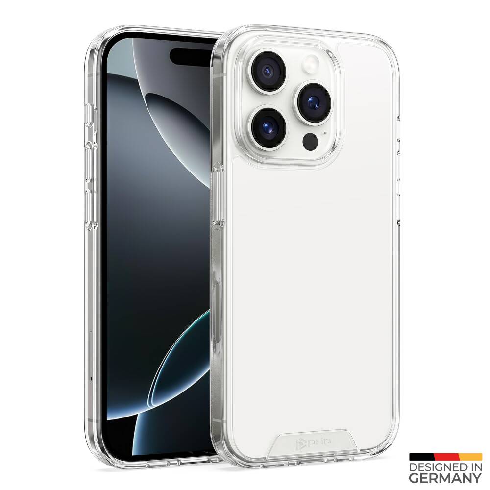 prio Schutzhülle für iPhone 16 Pro (6,3 Zoll) klar