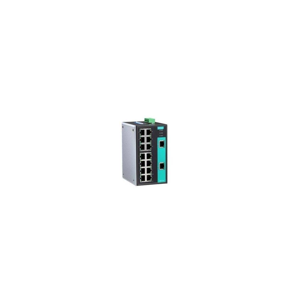 EDS-316-T - Unverwalteter Ethernet-Switch mit 16 10/100BaseT(X)-Ports, Relaisausgangswarnung