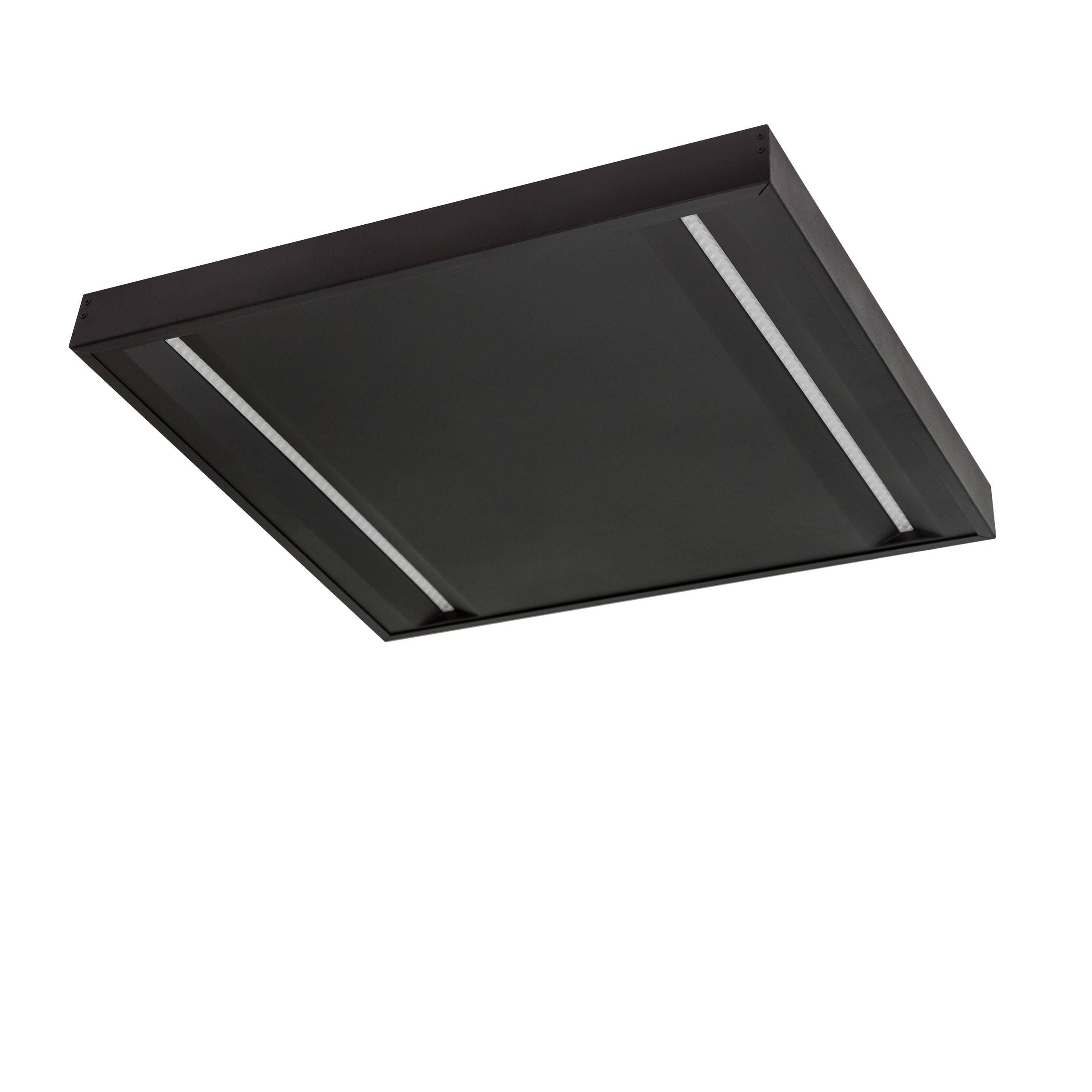Spectrum LED Panel Algine Line 44W eckig 60x60cm UGR<16 schwarz 5700lm 70° IP20 Neutralweiß 4000K